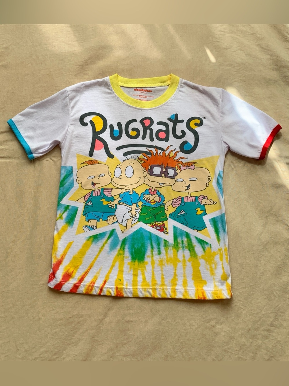 2021 Nickelodeon Rugrats Character Kids Tie Dye Gender Neutral T-Shirt size 7